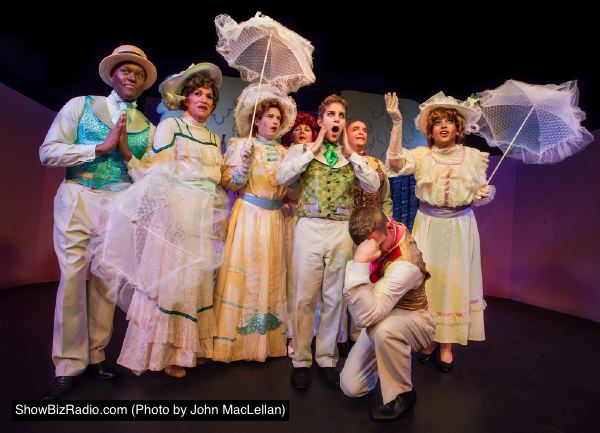The cast performs 'It's a Lovely Day for an Outing'