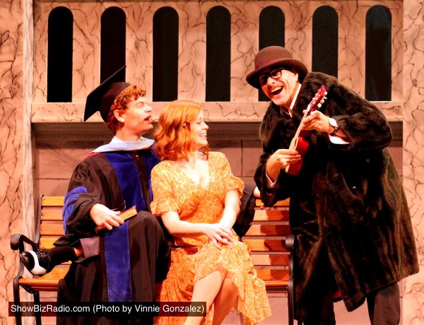 John Mincks as Lucentio, McLean Jesse as Bianca and Jeffrey Cole as Hortensio