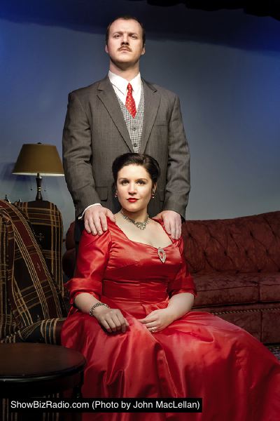 Stacie Rearden Hall (Sylvia) and Nicholas Aliff (Philip)