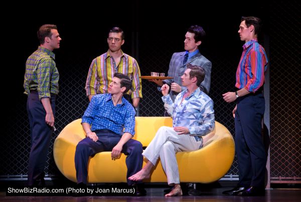 Nicolas Dromard, Brandon Andrus, Brent DiRoma, Jason Kappus. On sofa: (l to r) Nick Cosgrove and Barry Anderson