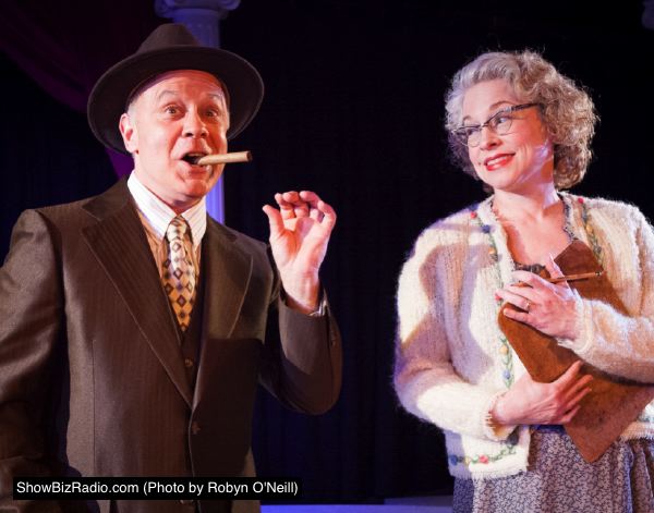 Frank Creasy as Louis B. Mayer and Vickie McLeod as Mayer's Assistant