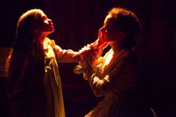 Ellie Martin as Helen Keller and Audra Honaker as Annie Sullivan