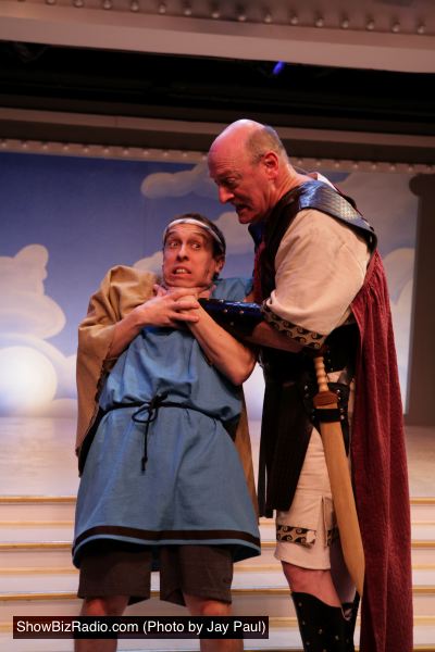 Scott Wichmann as Sosia and Richard Travis as Jupiter